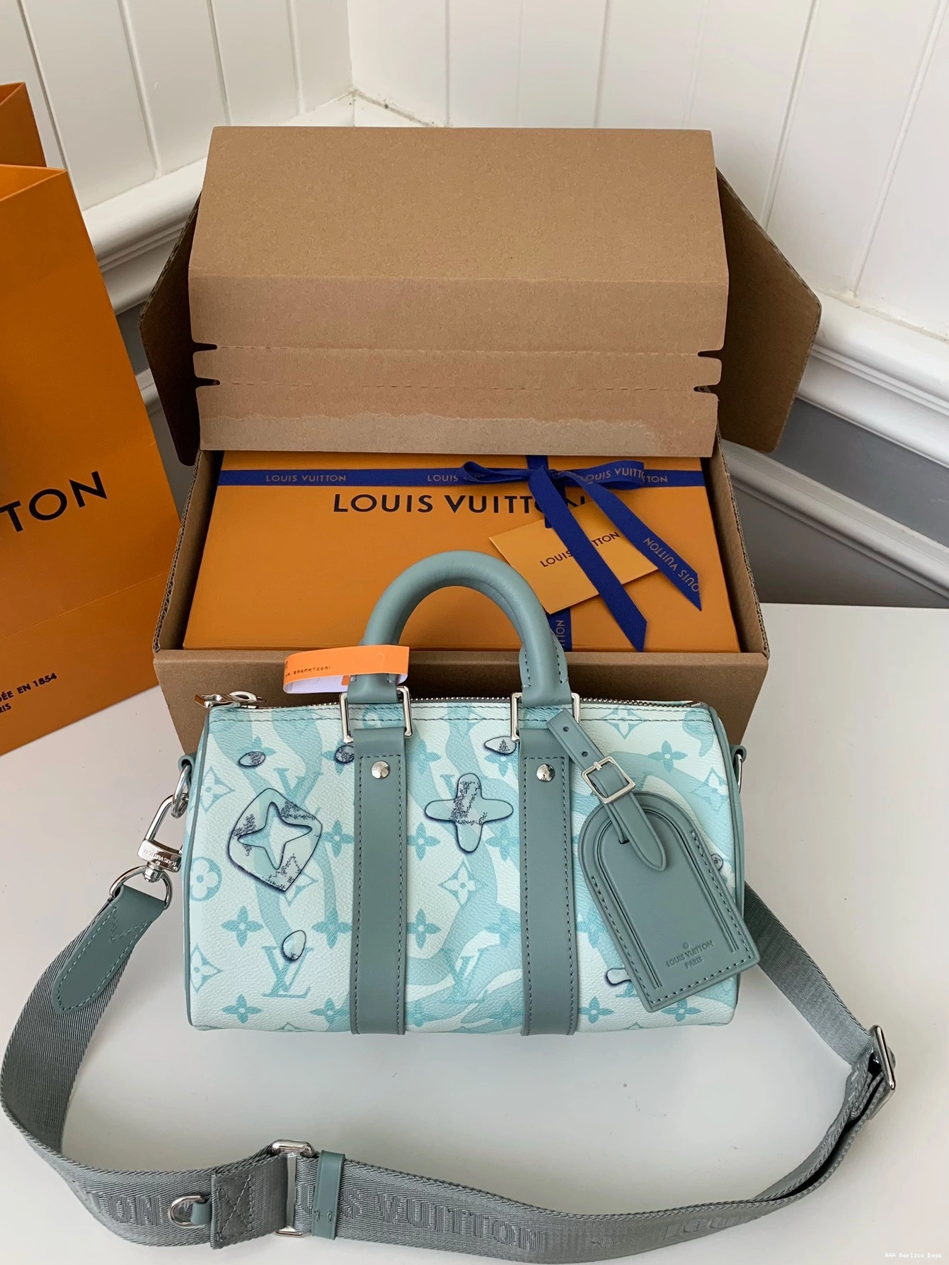 Aaa replica ru VUITTON KEEPALL BANDOULIÈRE LOUIS 25 0731